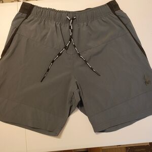 Spyder Activewear Shorts with Gray and Black Accents